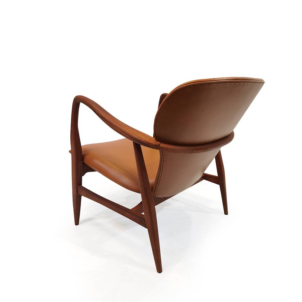 Madsen & Schubell , Fauteuil lounge , années 1950, Danemark