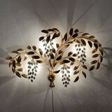 Grande applique murale Hollywood Regency en feuille de palmier par Hans Kögl