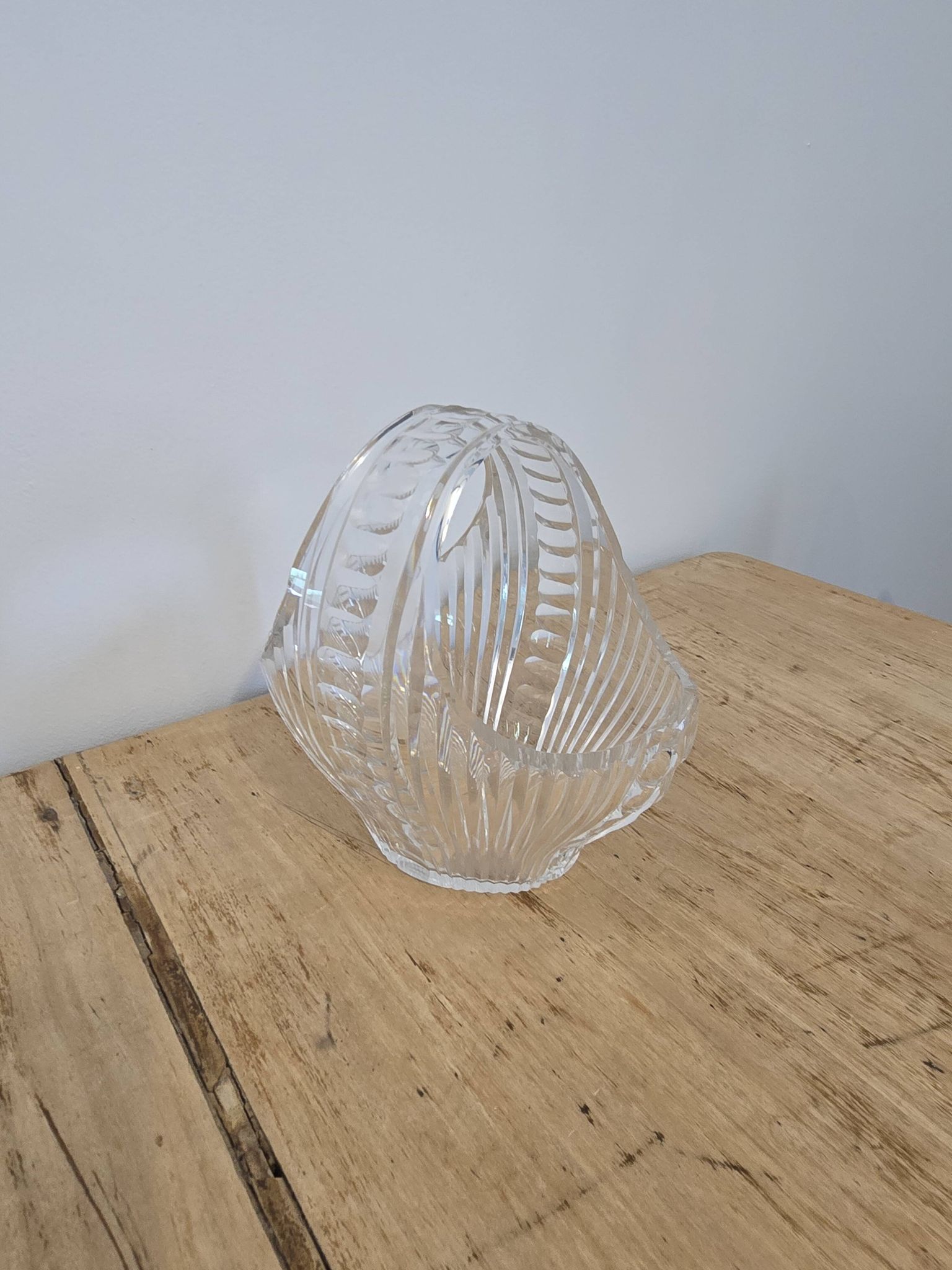 Panier à fruits en cristal 1960
