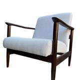 Mid Century Armchairs in Beige Linen, by Edmund Homa, 1960s, Set of Two