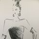 Illustration of press fashion by Guy Laroche, 80s