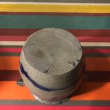 Lot 5 old blue sandstone 3 pots - carafe - vintage decoration tonneau