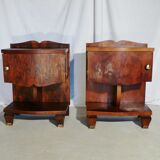 Pair of rosewood bedsides