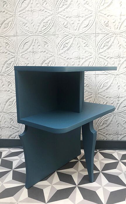 Pair of bedside blue