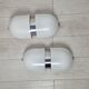 Vintage wall lamps in burnished brass, 1960s, set of 2