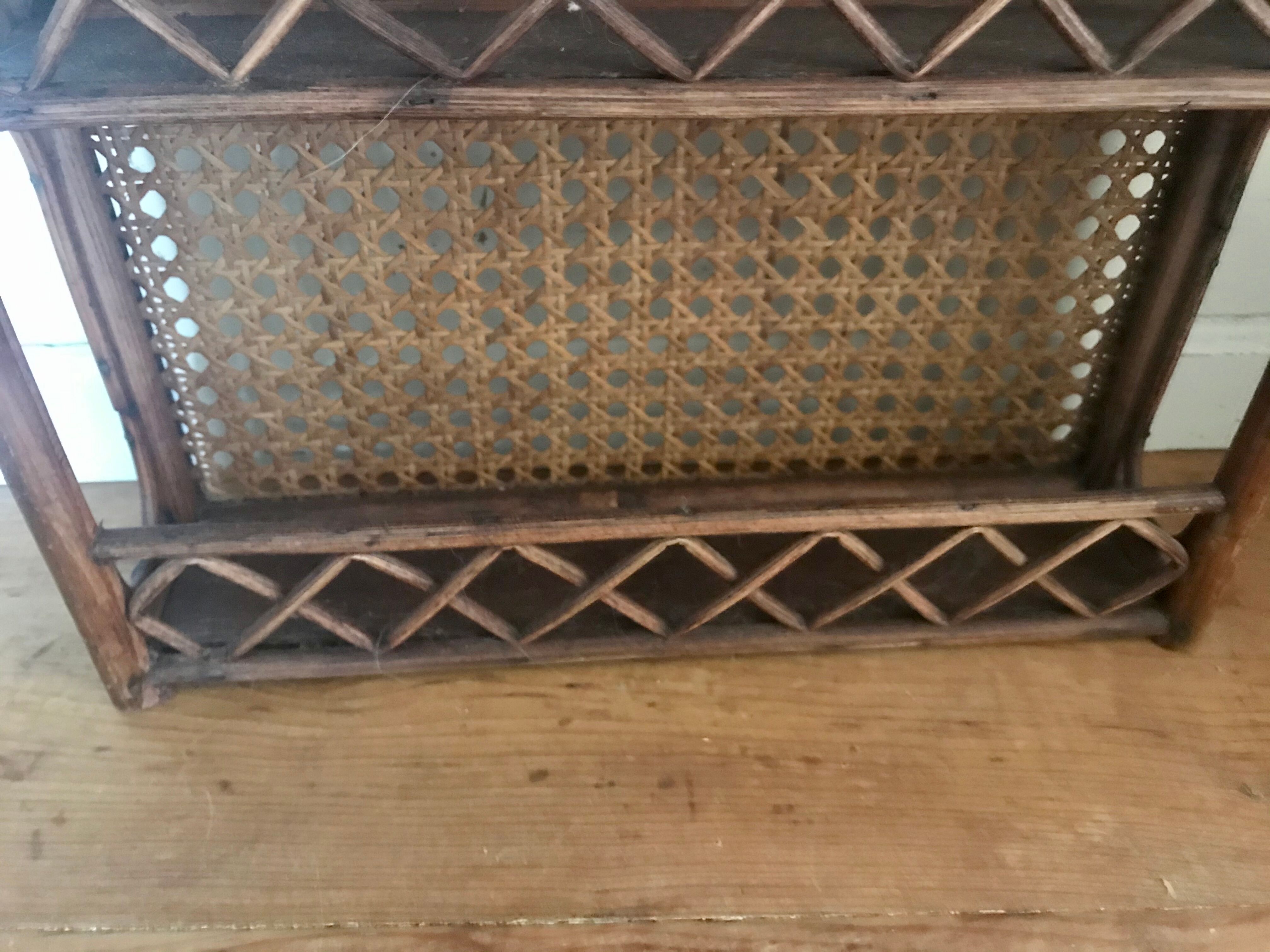 Rattan spice shelf and canning