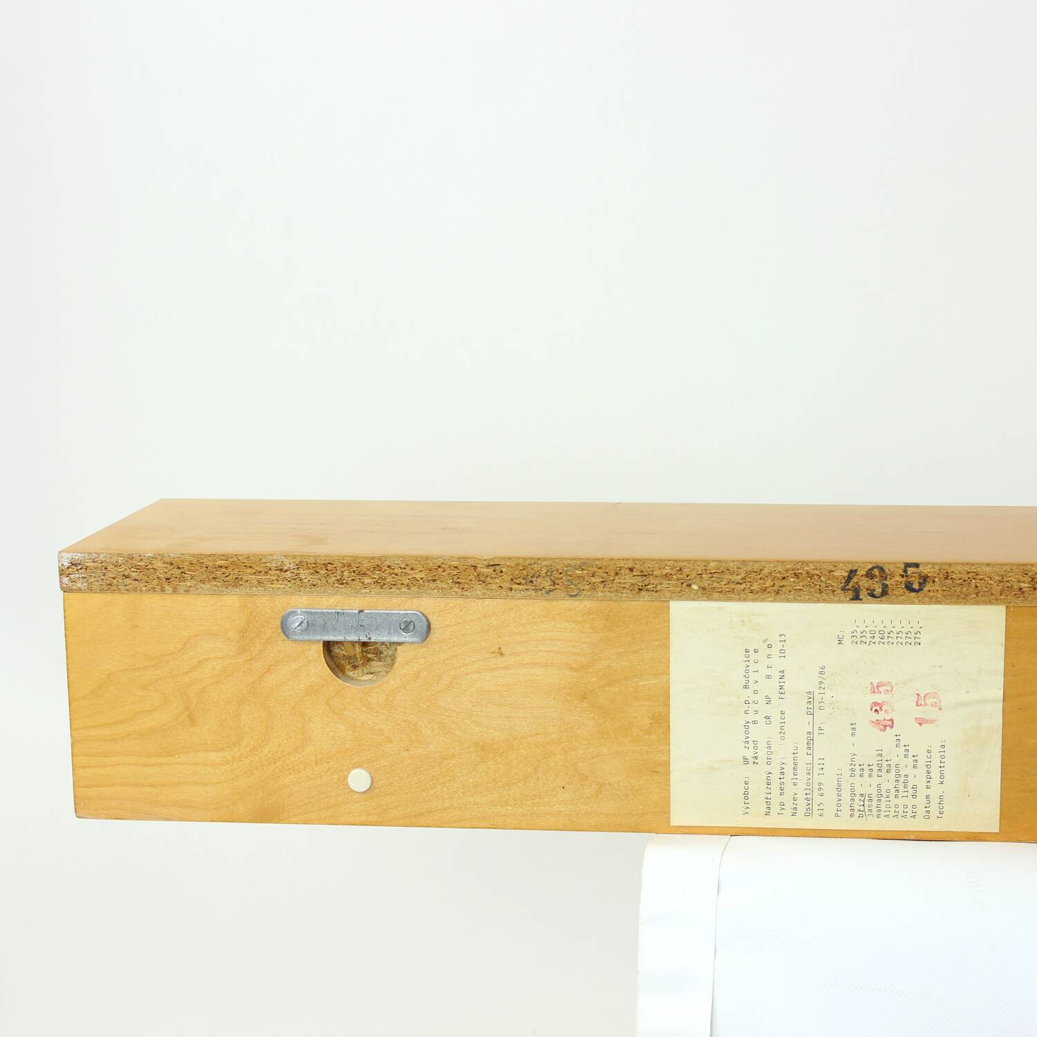 Floating Shelf In Birch By Up Zavody, Czechoslovakia 1986