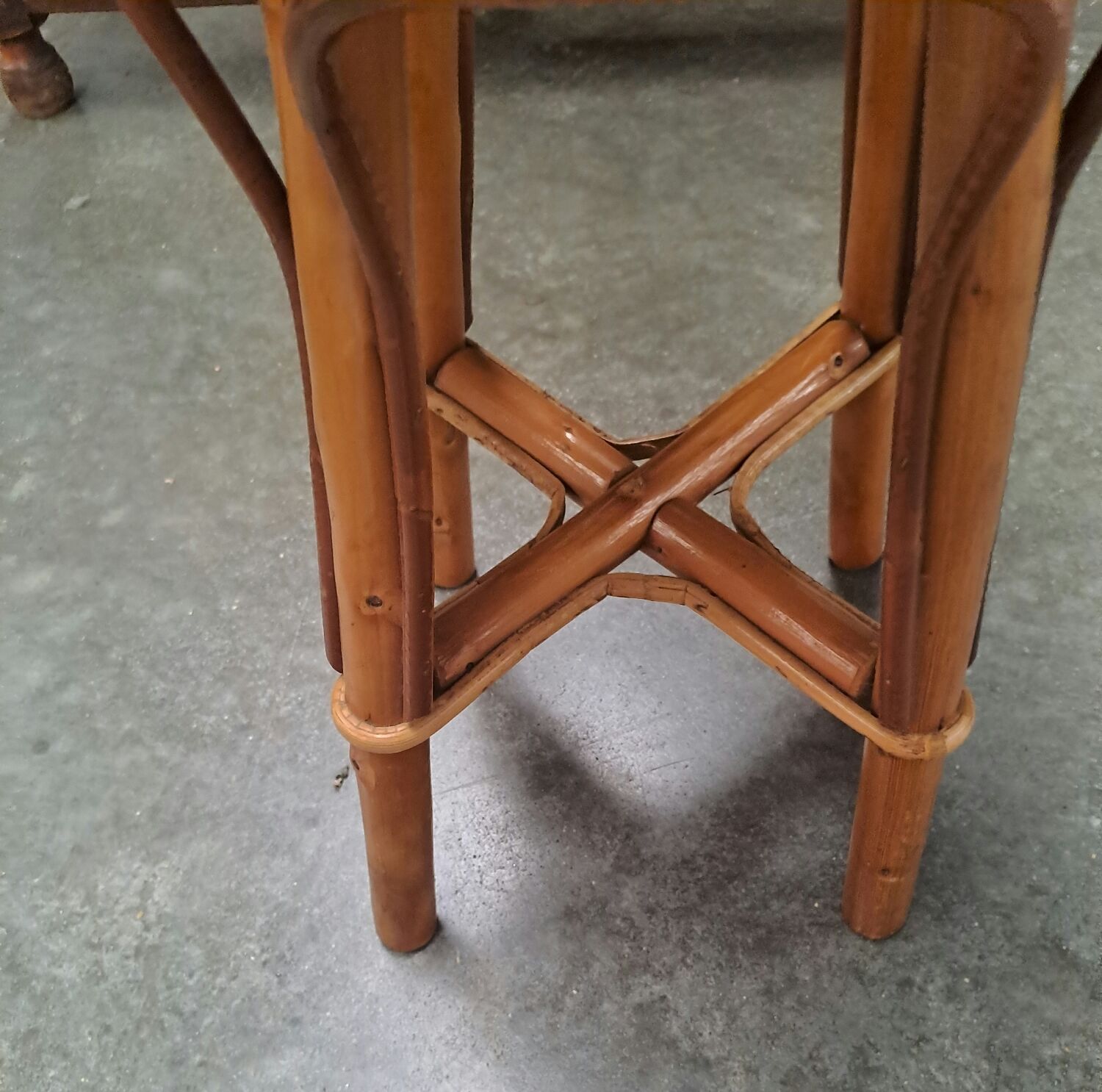 Tabouret en rotin