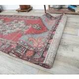 Vintage Turkish Hand-Knotted Oriental Runner 92x289
