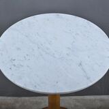 Walnut and marble gueridon, Restoration style – early 20th century