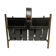Vintage leather magazine rack, 50s