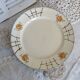 Vintage Round Earthenware Serving Dish - Delicate Floral Decor
