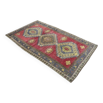 Vintage Handknotted Area Carpet