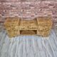 Rare Low Art Deco Blonde Burl TV Console Sideboard - 1930s Fully Restored