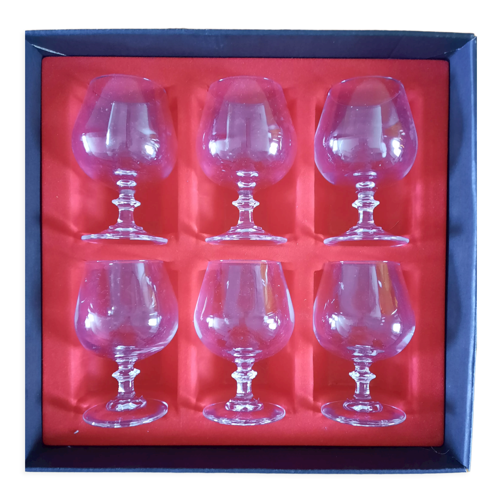6 verres à Cognac cristal d 'arques