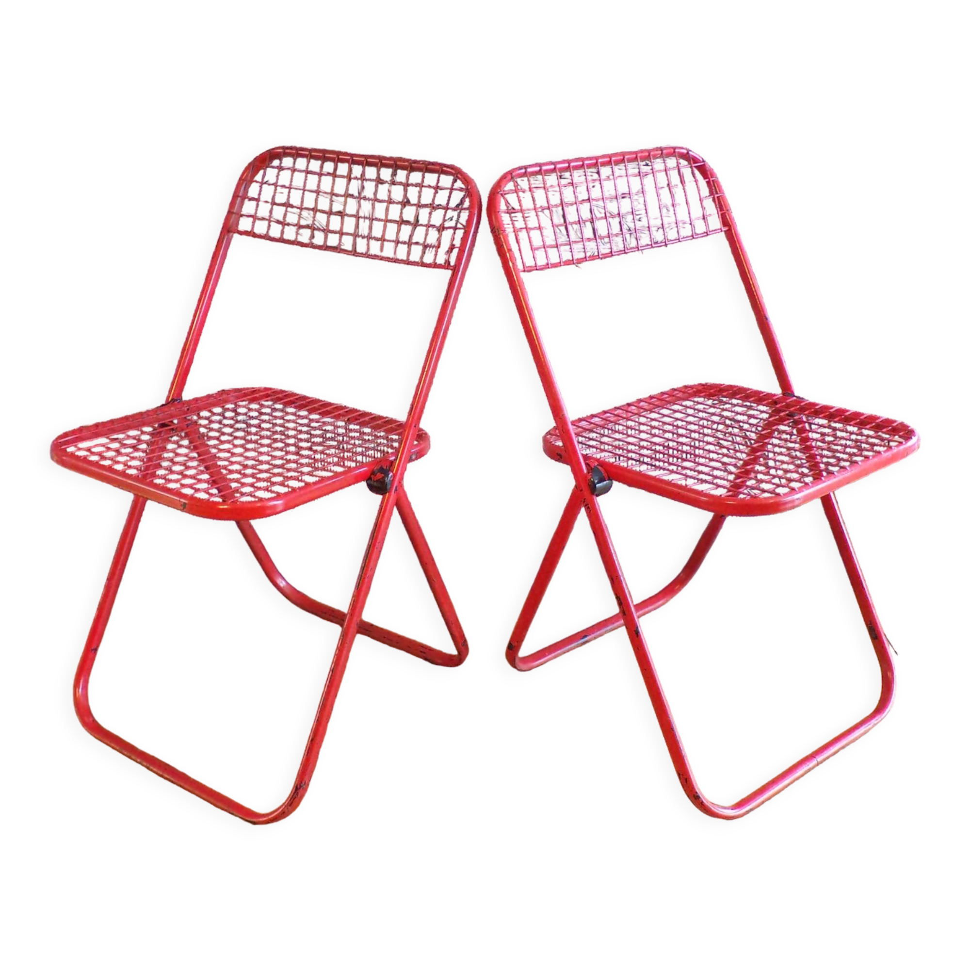 2 folding Talin mesh chairs