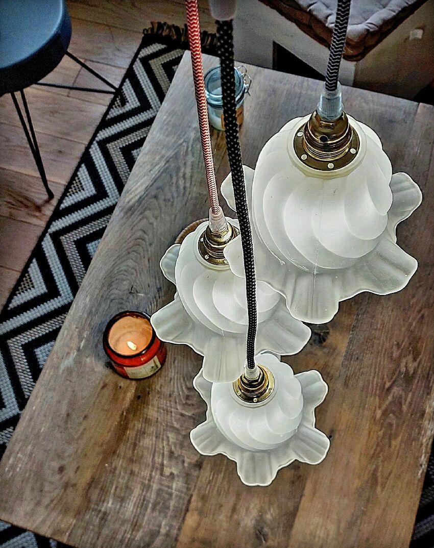 Vintage trio pendant lamp