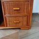 woven rattan chest of drawers - 2 drawers