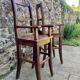 Pair of children's high chairs, early 20th century craftsmanship.