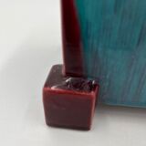 Square art deco pot cover of Thulin pottery