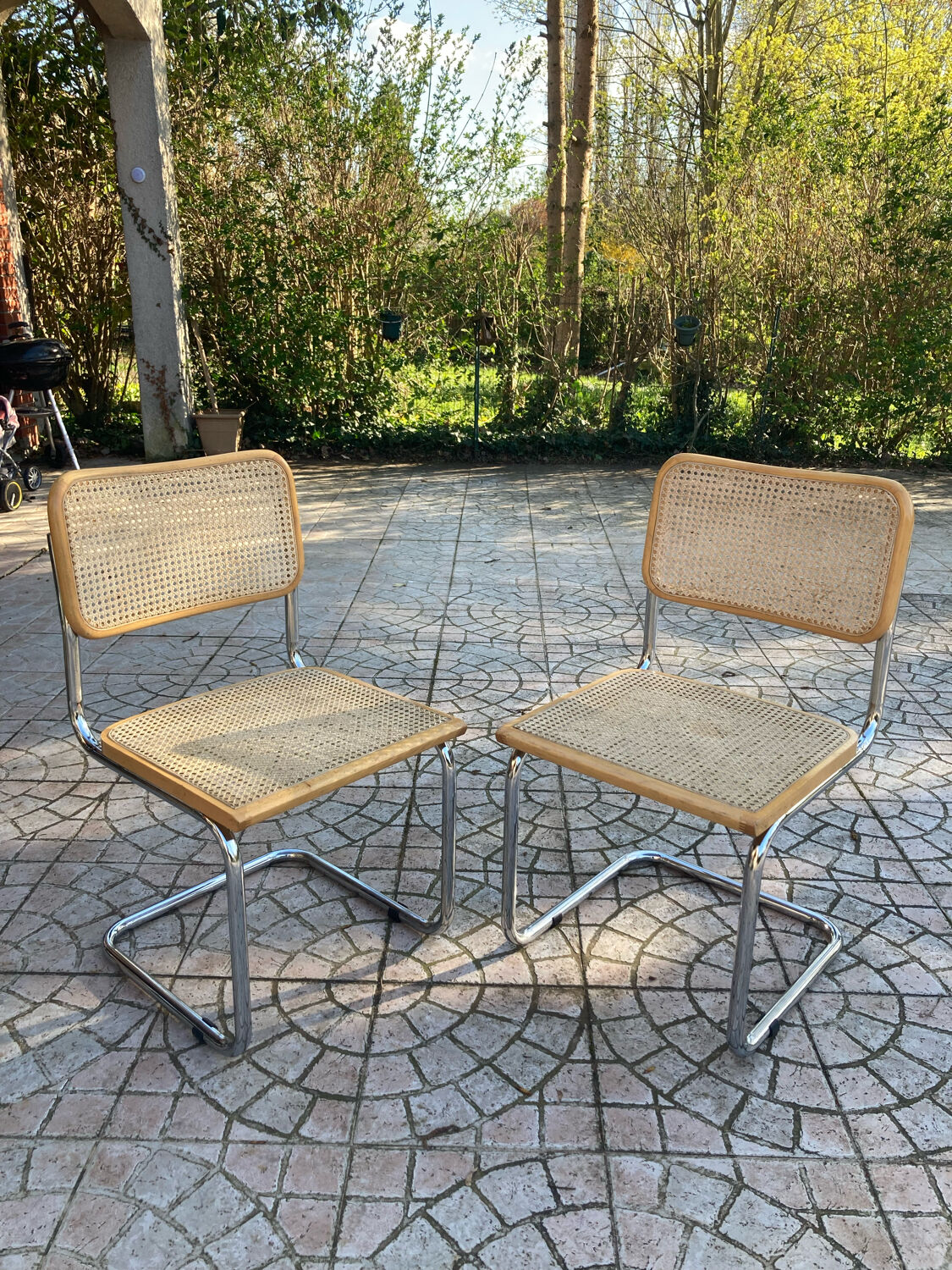 Pair of vintage Marcel Breuer chairs