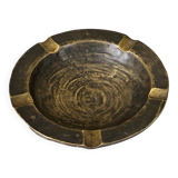 Vintage bronze ashtray design from the 60s