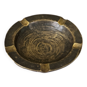 Vintage bronze ashtray design from the 60s