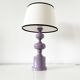 Vintage purple lacquered metal lamp from the 1970s