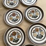 Set of 7 Langley "Mayflower" Dinner Plates - Made in England