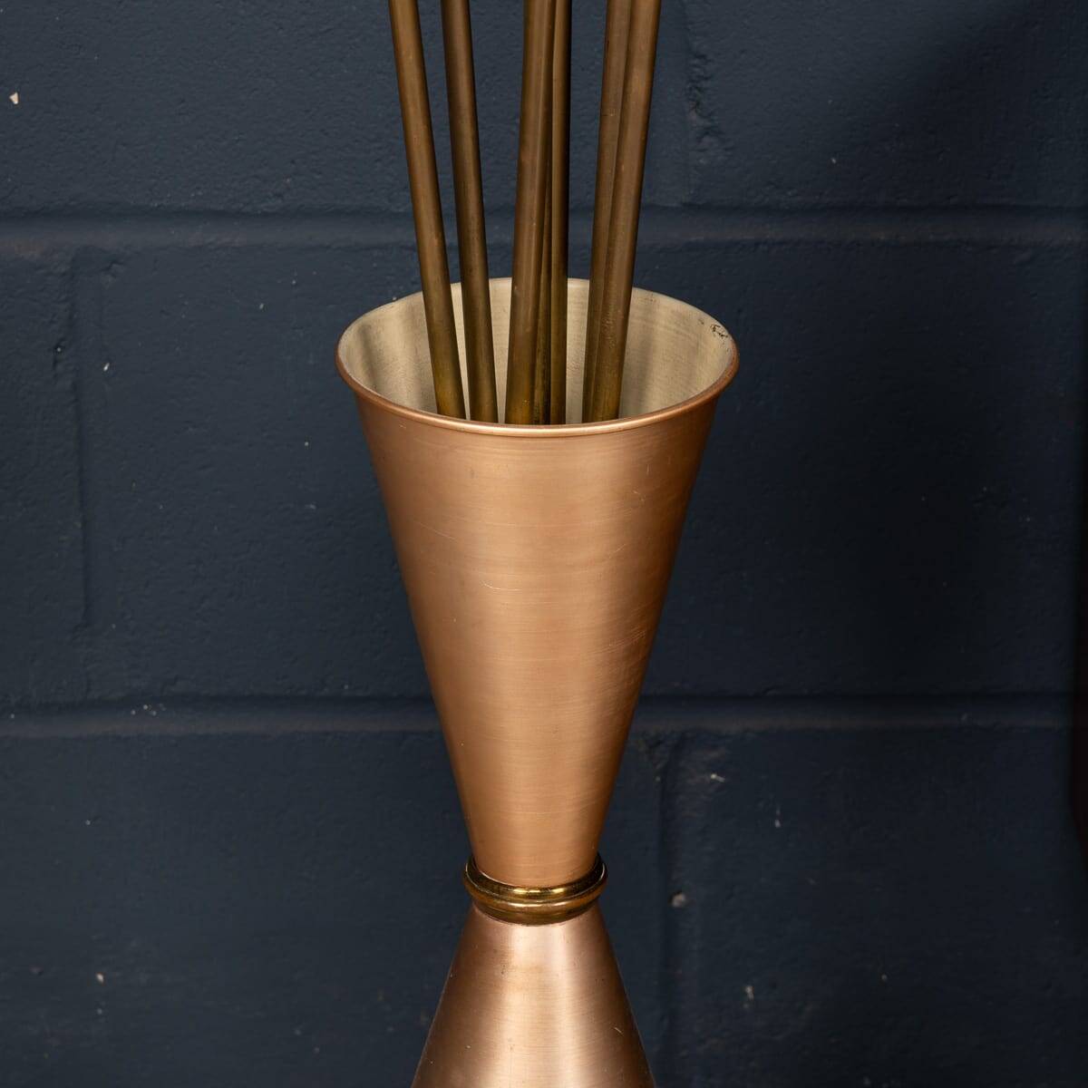 VINTAGE 20thC ITALIAN CALLA FLOOR LAMP BY ANGELO LELLI FOR ARREDOLUCE c1960