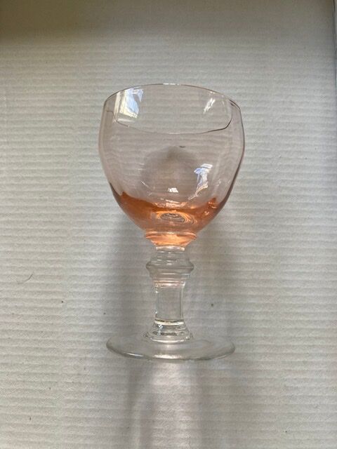 Lot of 6 small pink glasses