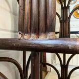 Vintage rattan bookcase from the 70s