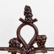 Art Nouveau umbrella stand or cane holder in enameled cast iron