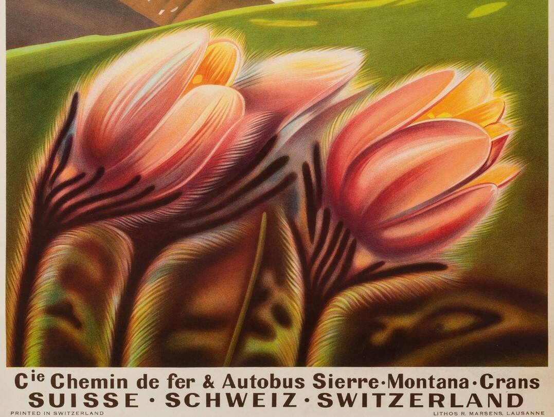 Montana Vermala lithograph, 1940 period