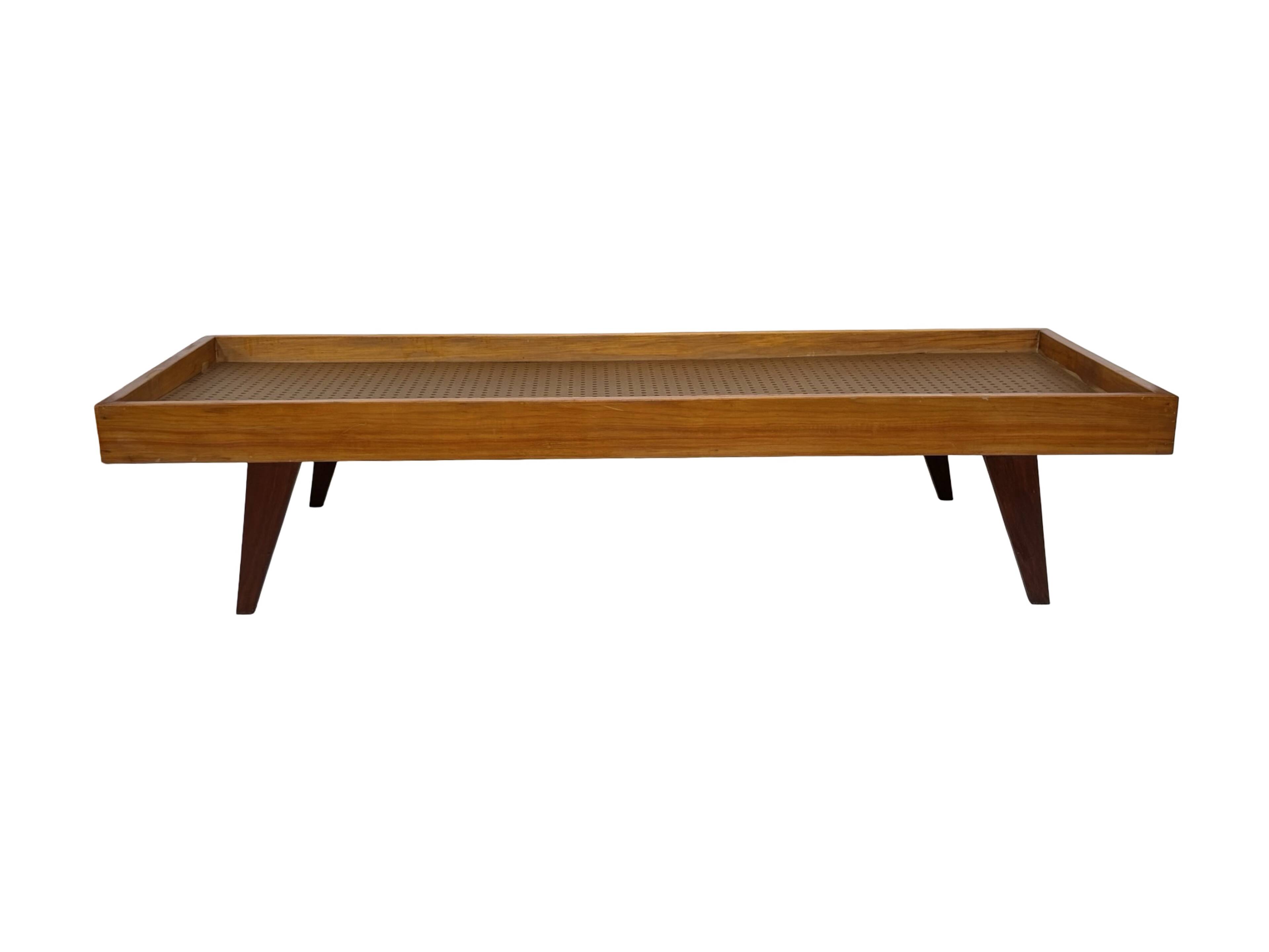 Vintage daybed minimalist design in Teak and Oak 1960s