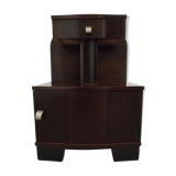 Art Deco mahogany bedside table