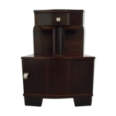 Art Deco mahogany bedside table