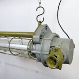 Grey Soviet Industrial Hanging Tube Light, 1970s