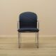 Italian cantilever chair 1990s blue fabric upholstery
