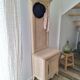 Restored antique oak entrance wardrobe