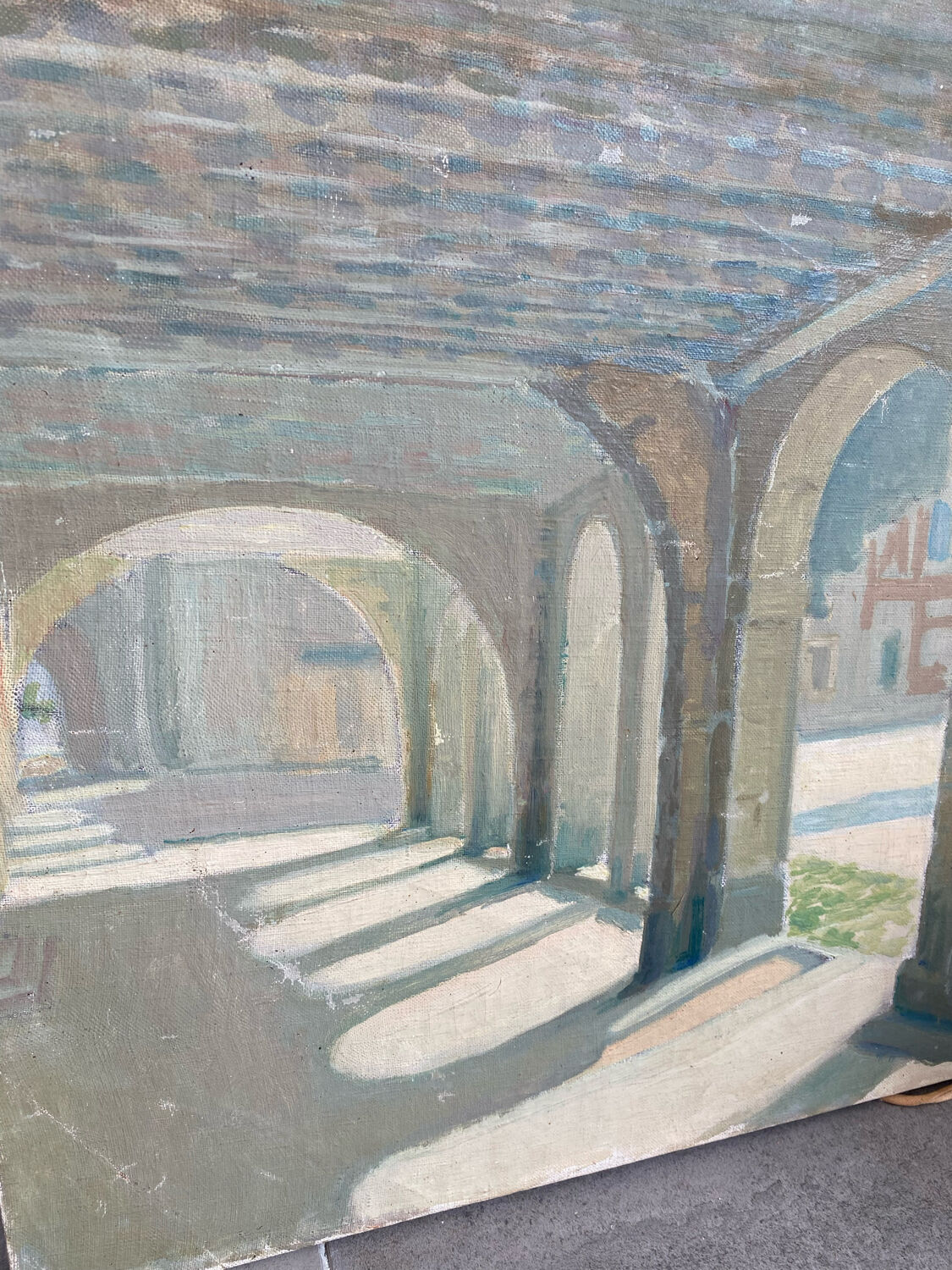Oil painting The Colonnade