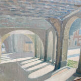 Oil painting The Colonnade