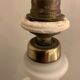 Lamp foot in Opaline de Sèvres and brass, 1950