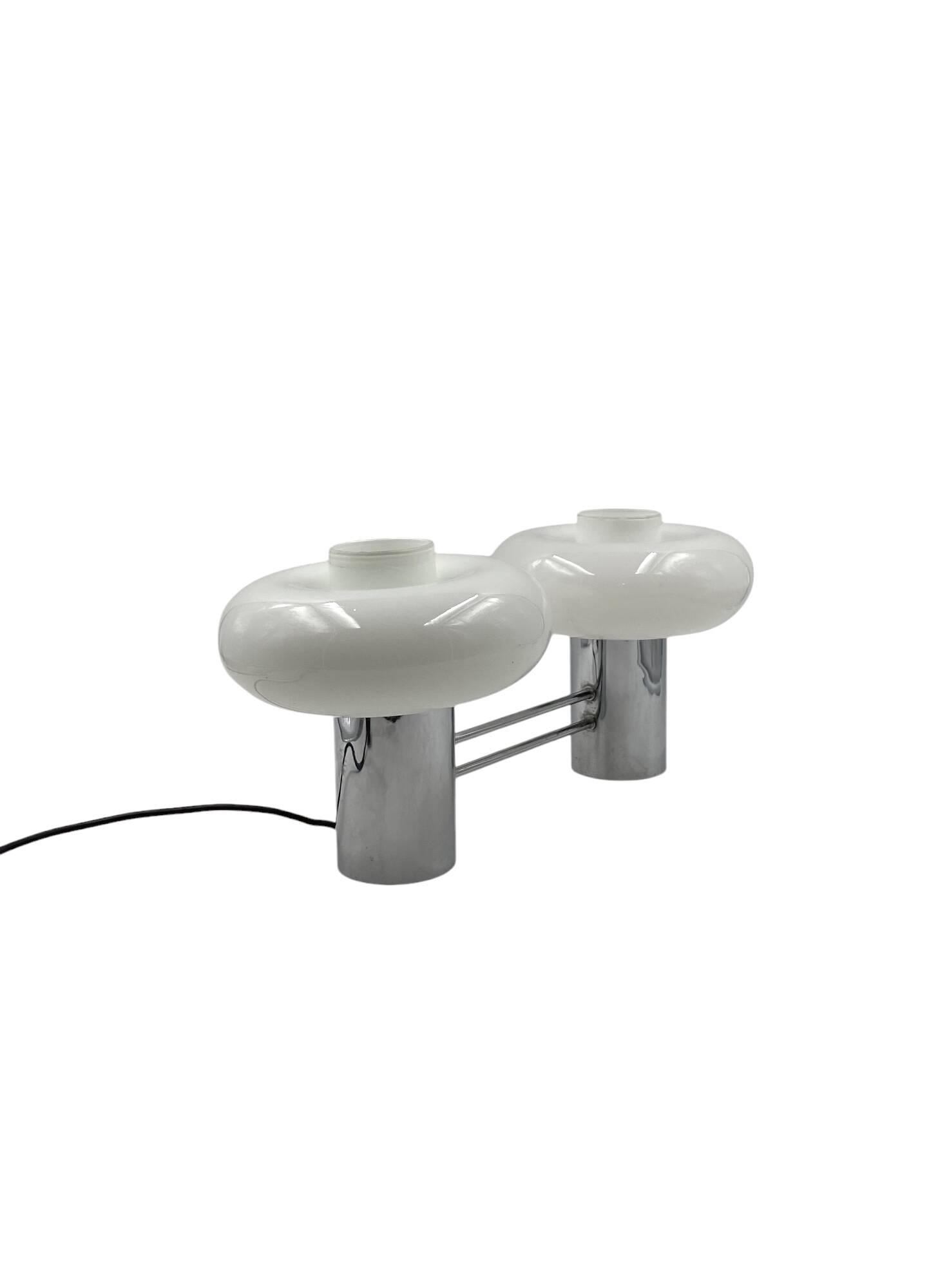 Mid-century two lights table lamp, Italy ca. 1970s