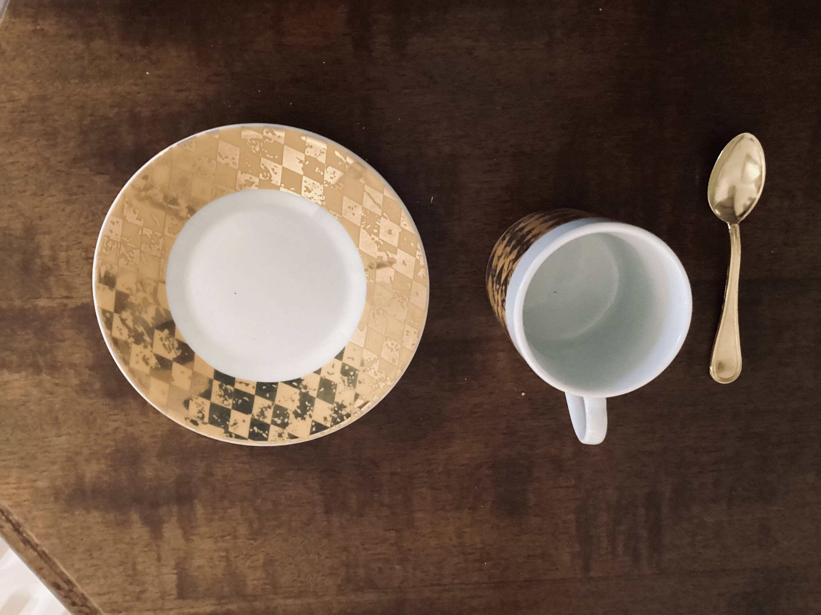 Service café ancien italien