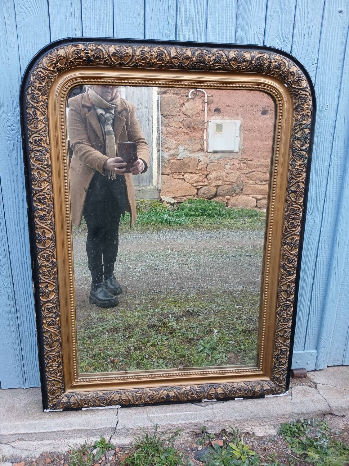 Antique mirror in Louis Philippe style