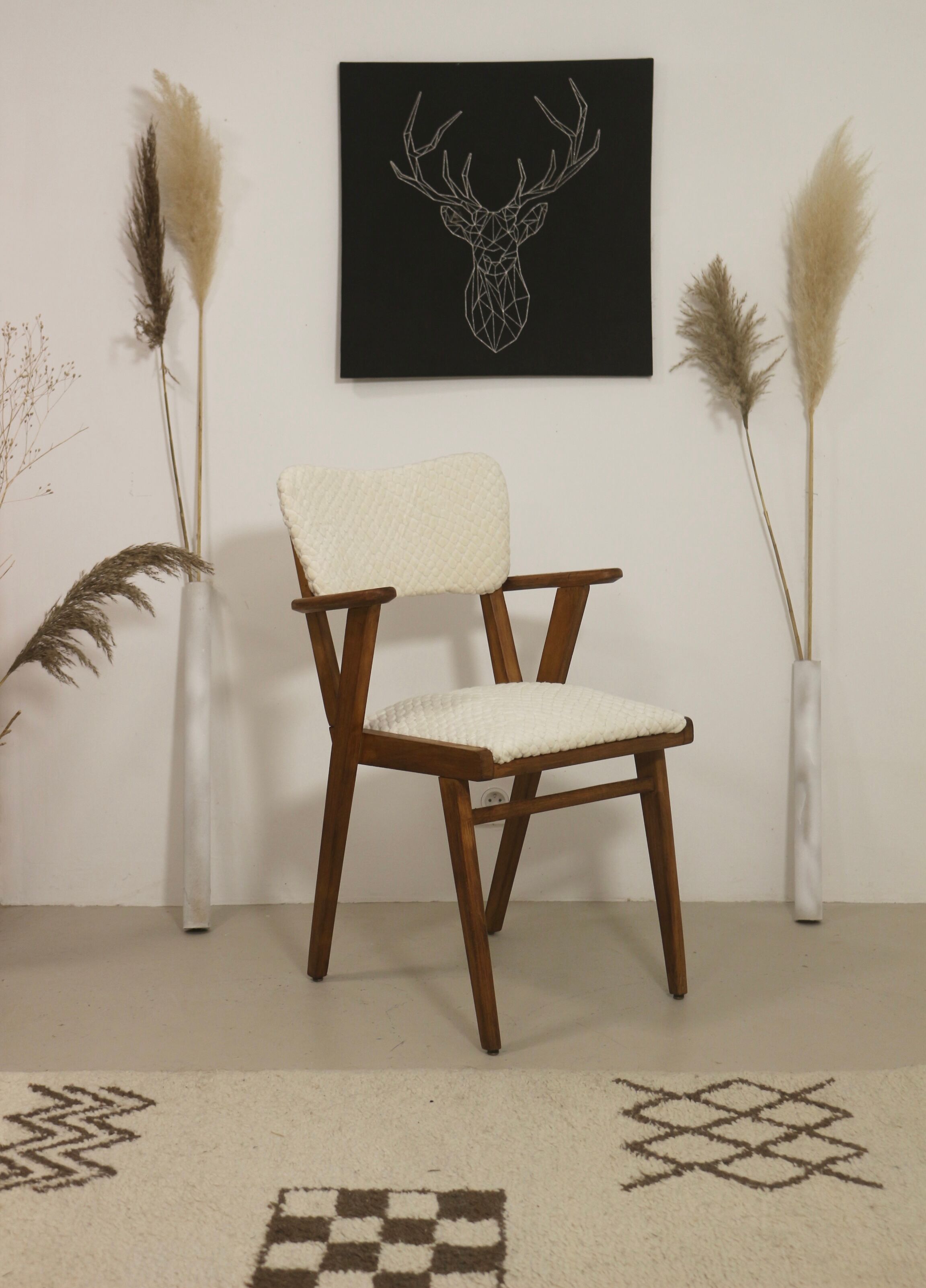 Scandinavian wooden chair 1950