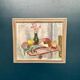 Original Swedish Oil on Panel – "Vase and Vegetables" by Arne Kilsby – Signed – Vintage and Framed – 54 × 46 cm (21.3" × 18.1")