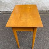 Scandinavian side table in solid wood with a drawer.