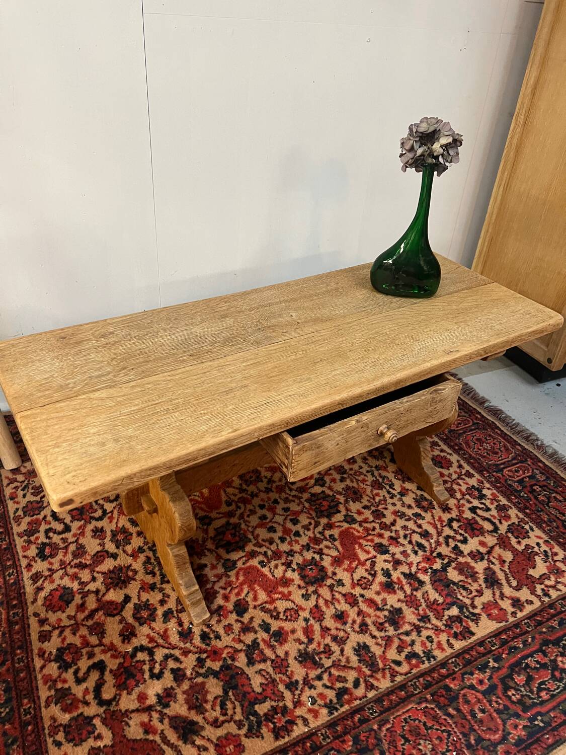 Antique brutalist coffee table